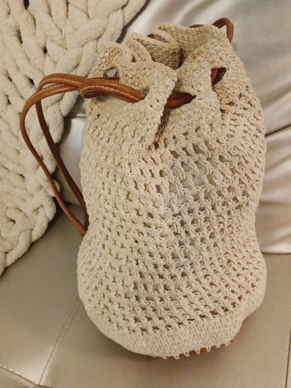Ralph Lauren Dryden Debby Woven Drawstring Bucket Bag